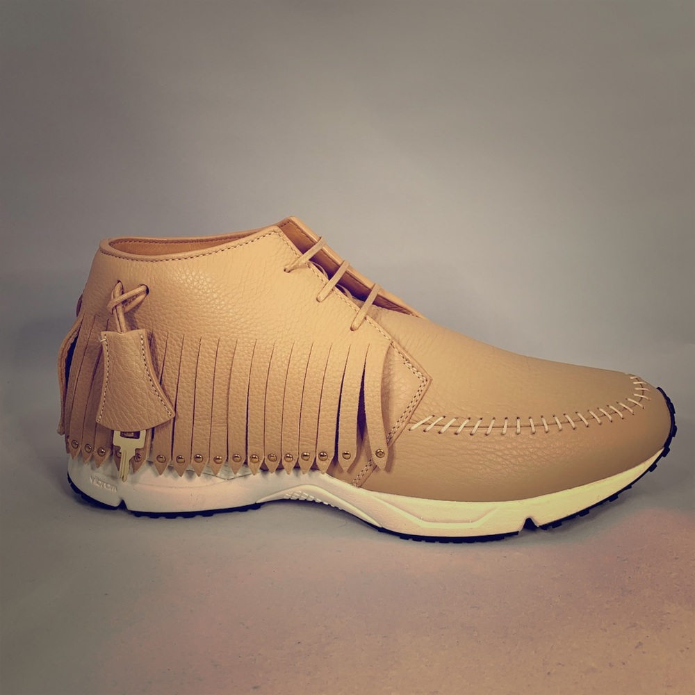 Buscemi Mens moccasins - tan grained leather - Picture 1 of 4